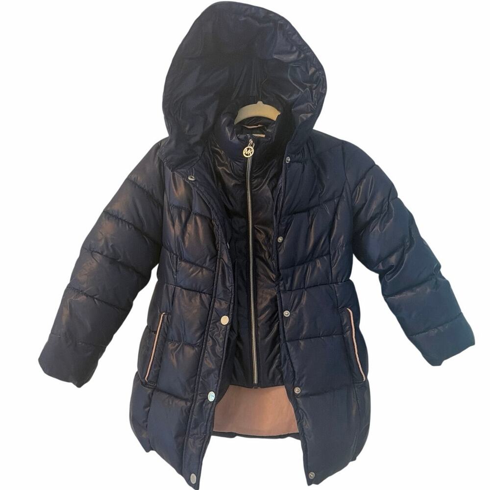 Michael Kors Hoodie Felix Fur Jacket size 7-8 excellent condition